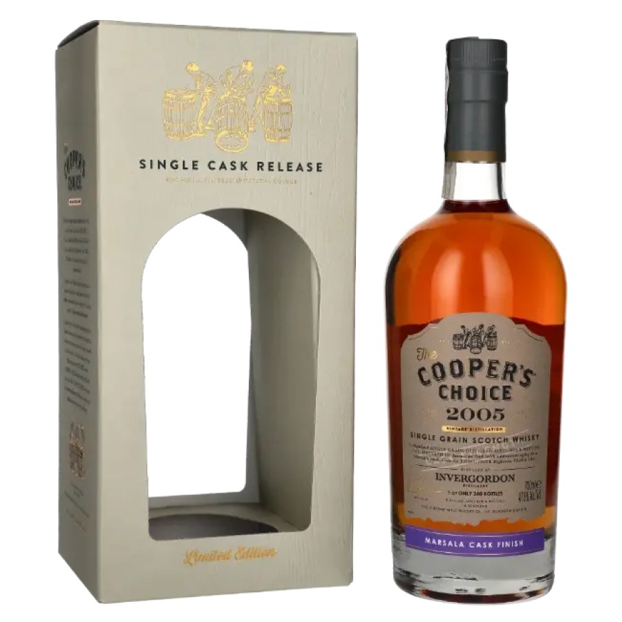 Garrafa de Coopers Choice Invergordon 18 anos Marsala Cask