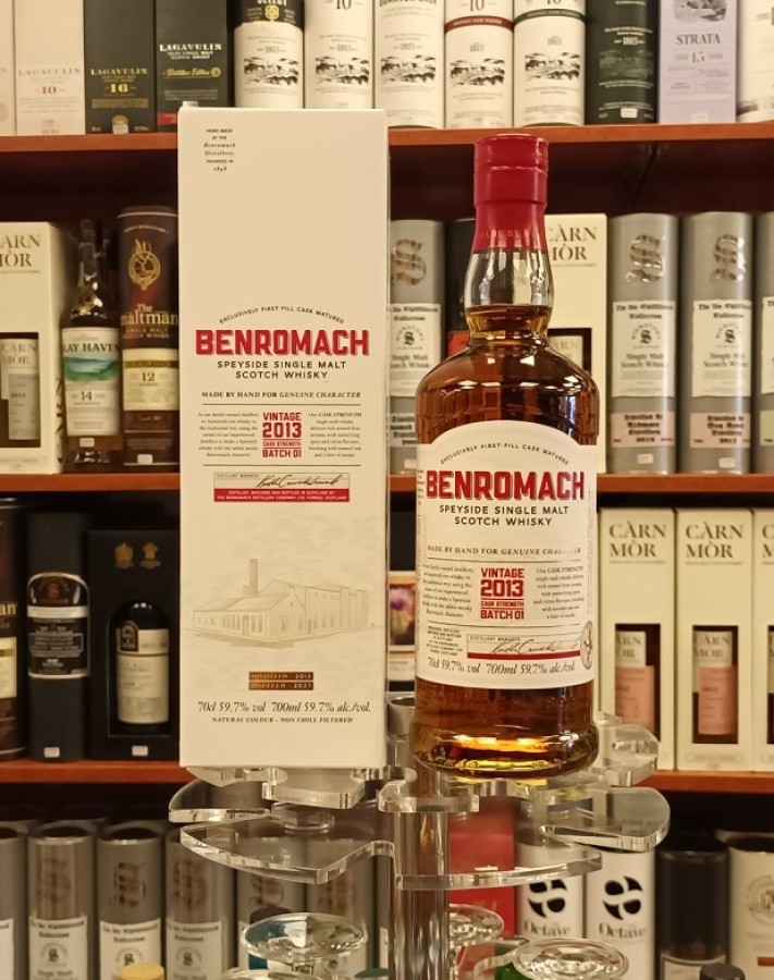 Garrafa de Benromach Vintage 2013 batch 1